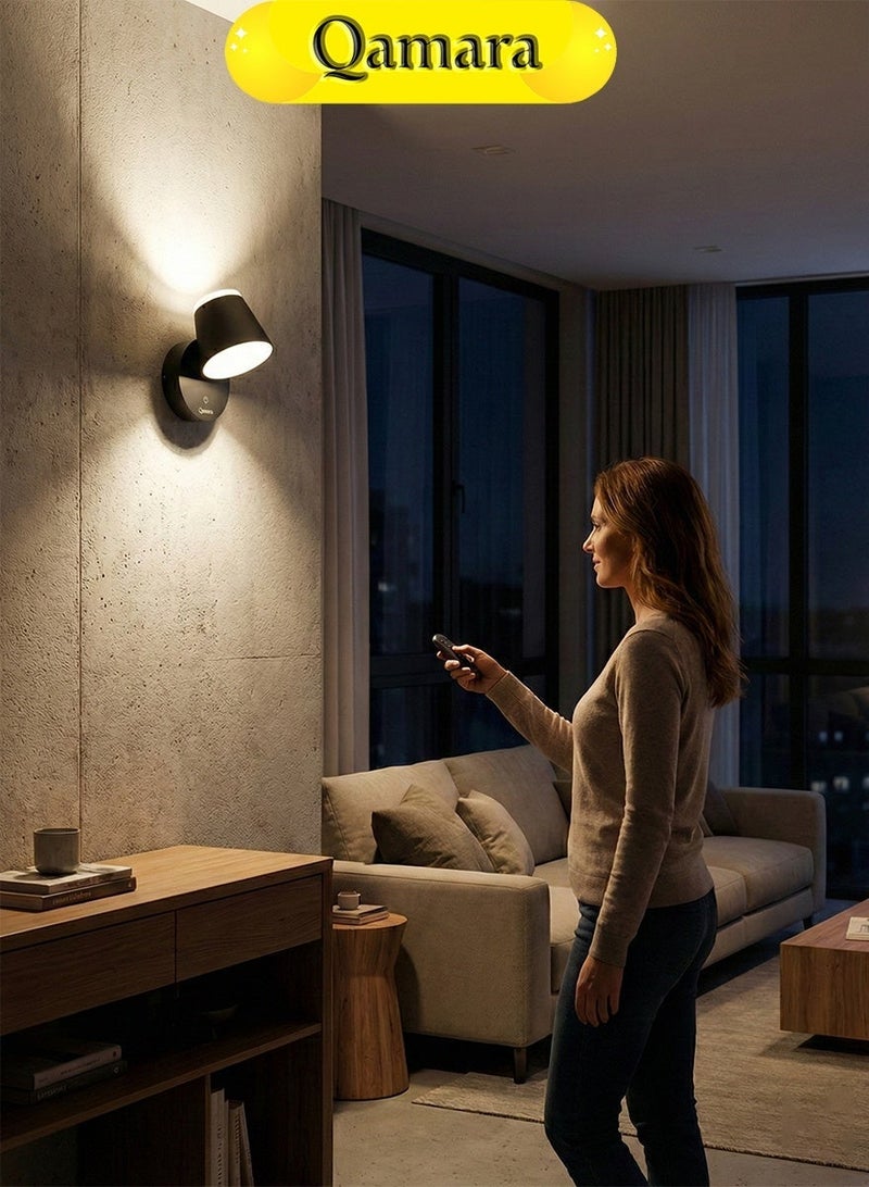 QAMARA 15000mAh Rechargeable LED Wall Light - Smart Motion Sensor Lamp - Wireless Dimmable Spotlight - Image 3